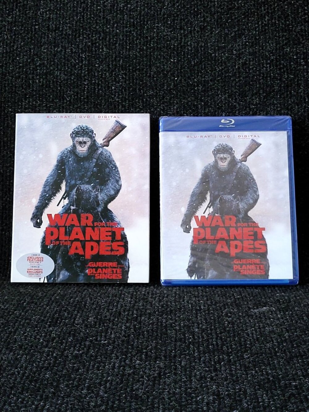 *NEW* WAR FOR THE PLANET OF THE APES Blu-ray + DVD + Slipcover Woody Harrelson